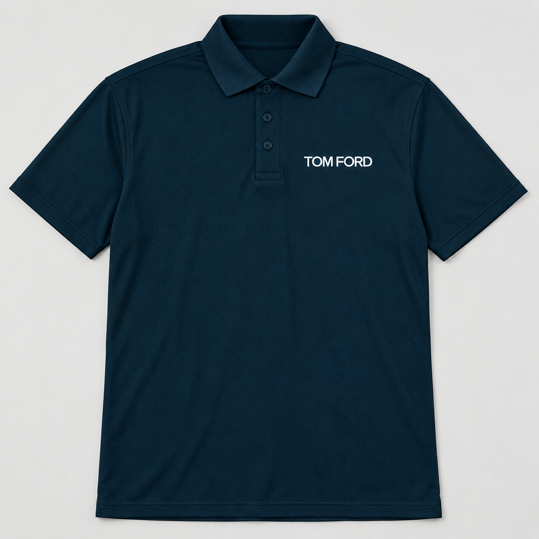 Men's Tom Ford Polyester Polo | Color: Navy | View 2