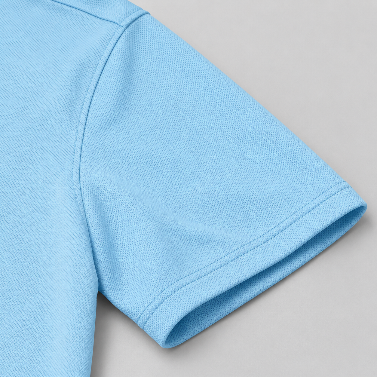 Men's Tom Ford Polyester Polo | Color: Sky Blue | View 4