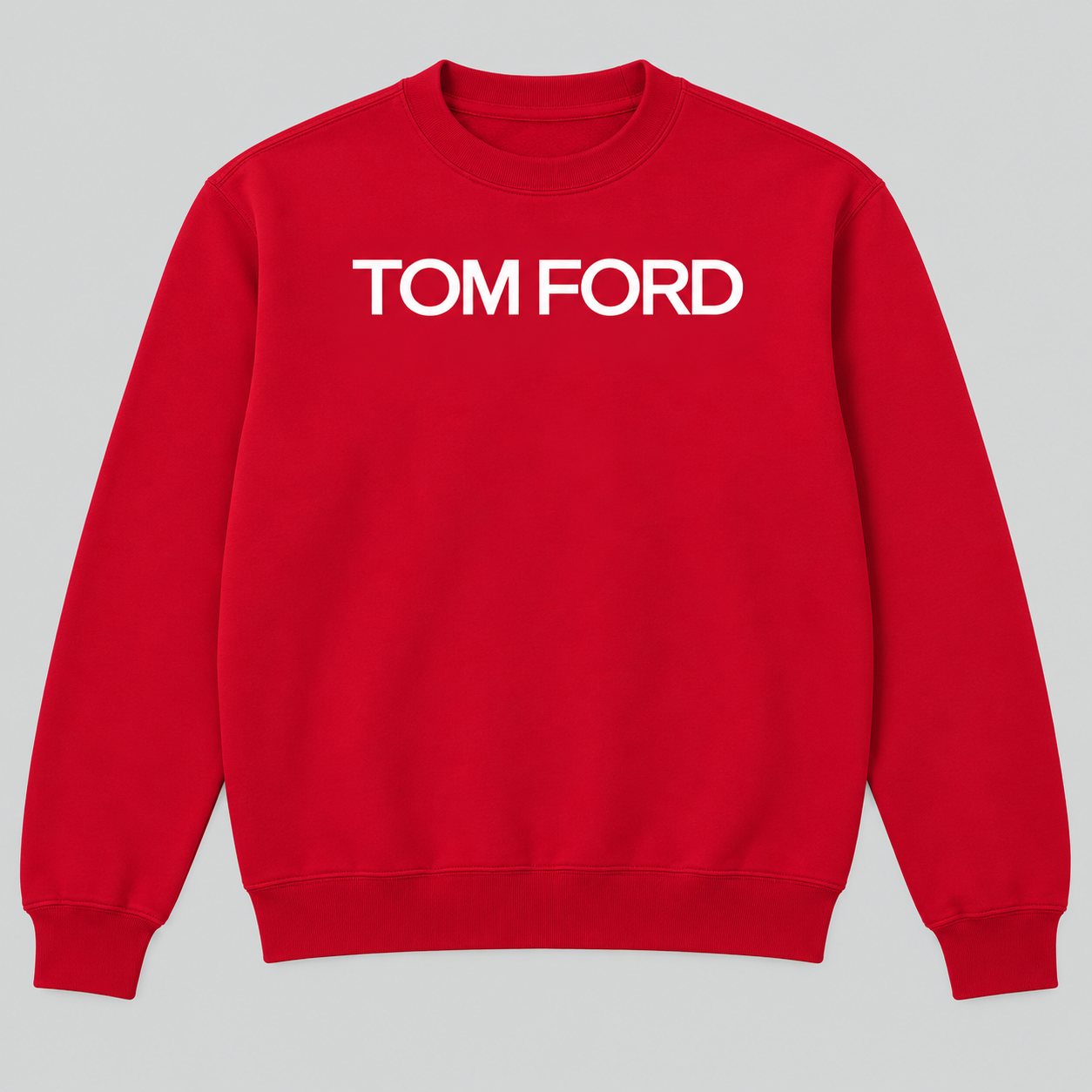 Men's Tom Ford Crewneck Sweatshirt | Color: Red | View 2