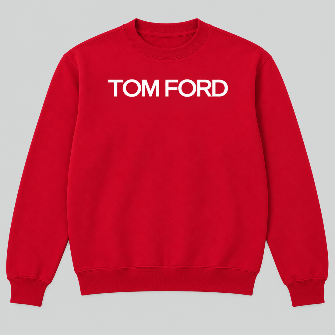 Men's Tom Ford Crewneck Sweatshirt | Color: Red | View 2
