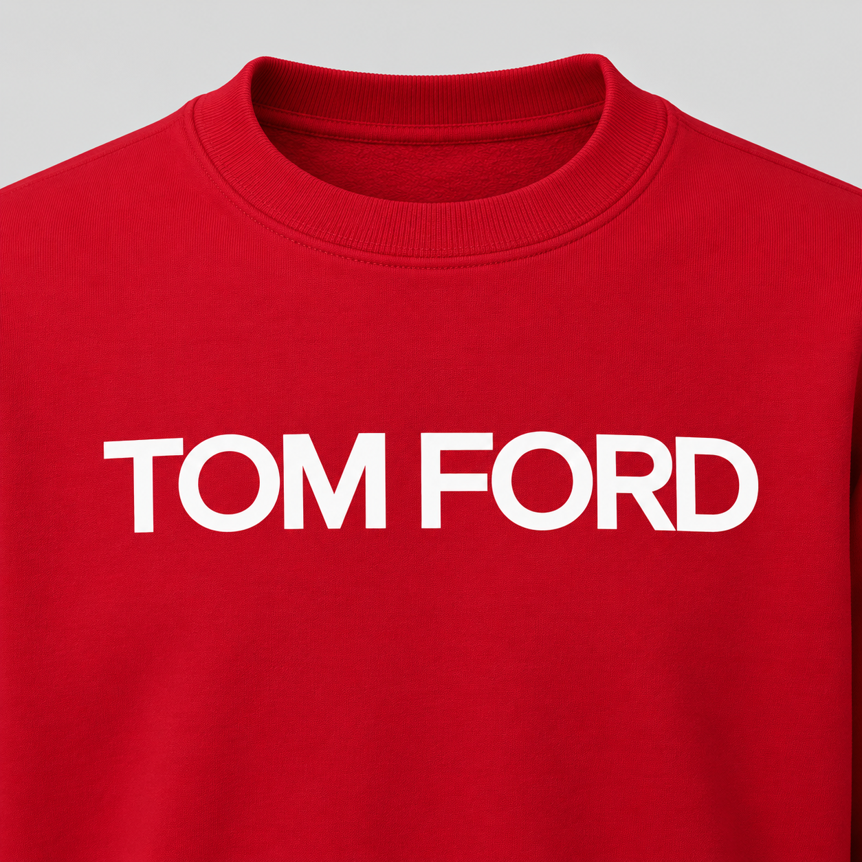 Men's Tom Ford Crewneck Sweatshirt | Color: Red | View 3