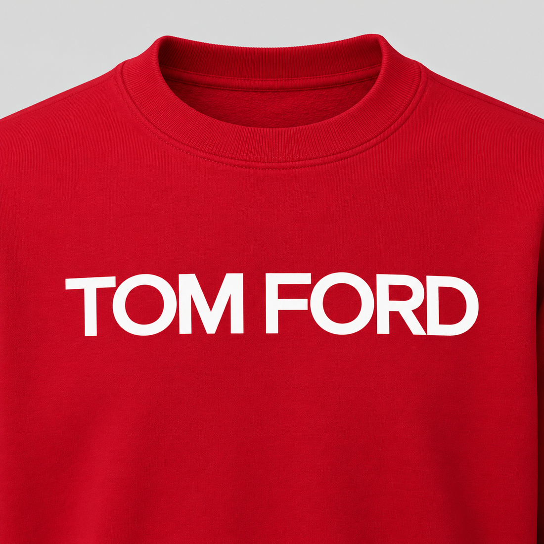 Men's Tom Ford Crewneck Sweatshirt | Color: Red | View 3