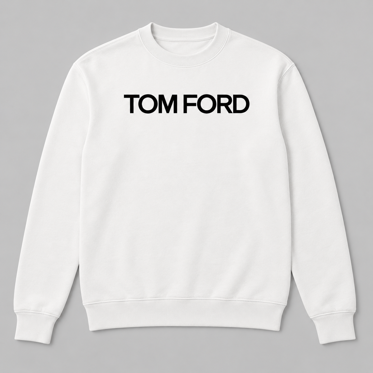 Men's Tom Ford Crewneck Sweatshirt | Color: White | View 2