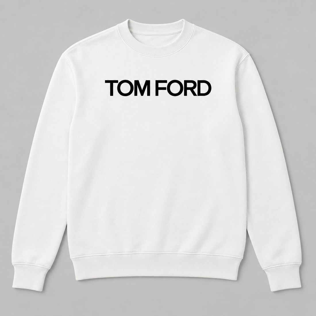 Men's Tom Ford Crewneck Sweatshirt | Color: White | View 2