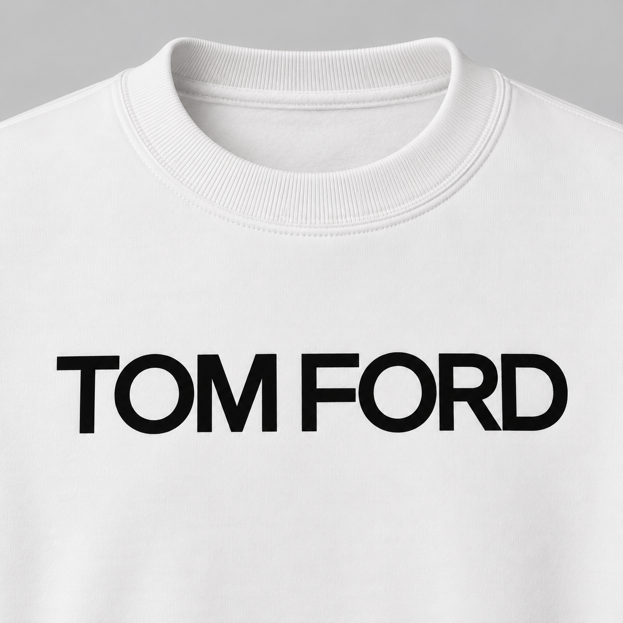 Men's Tom Ford Crewneck Sweatshirt | Color: White | View 3