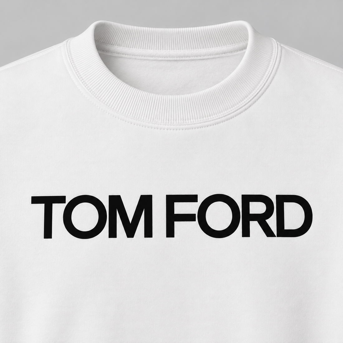 Men's Tom Ford Crewneck Sweatshirt | Color: White | View 3