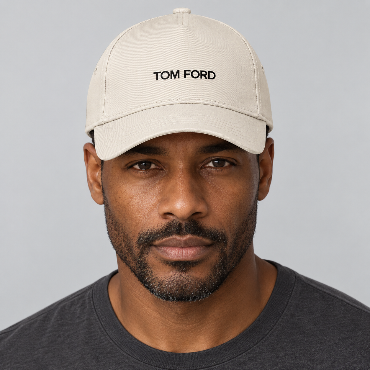 Tom Ford Dad Baseball Cap Hat | Color: Beige | View 5