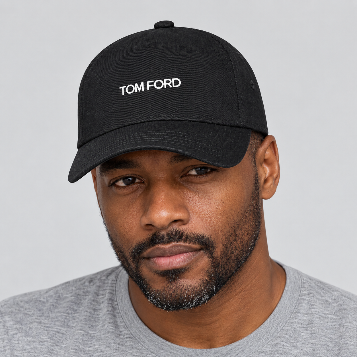 Tom Ford Dad Baseball Cap Hat | Color: Black | View 5