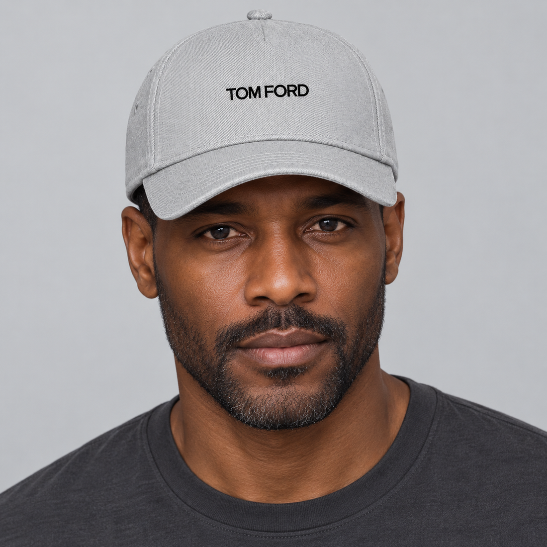 Tom Ford Dad Baseball Cap Hat | Color: Grey | View 5