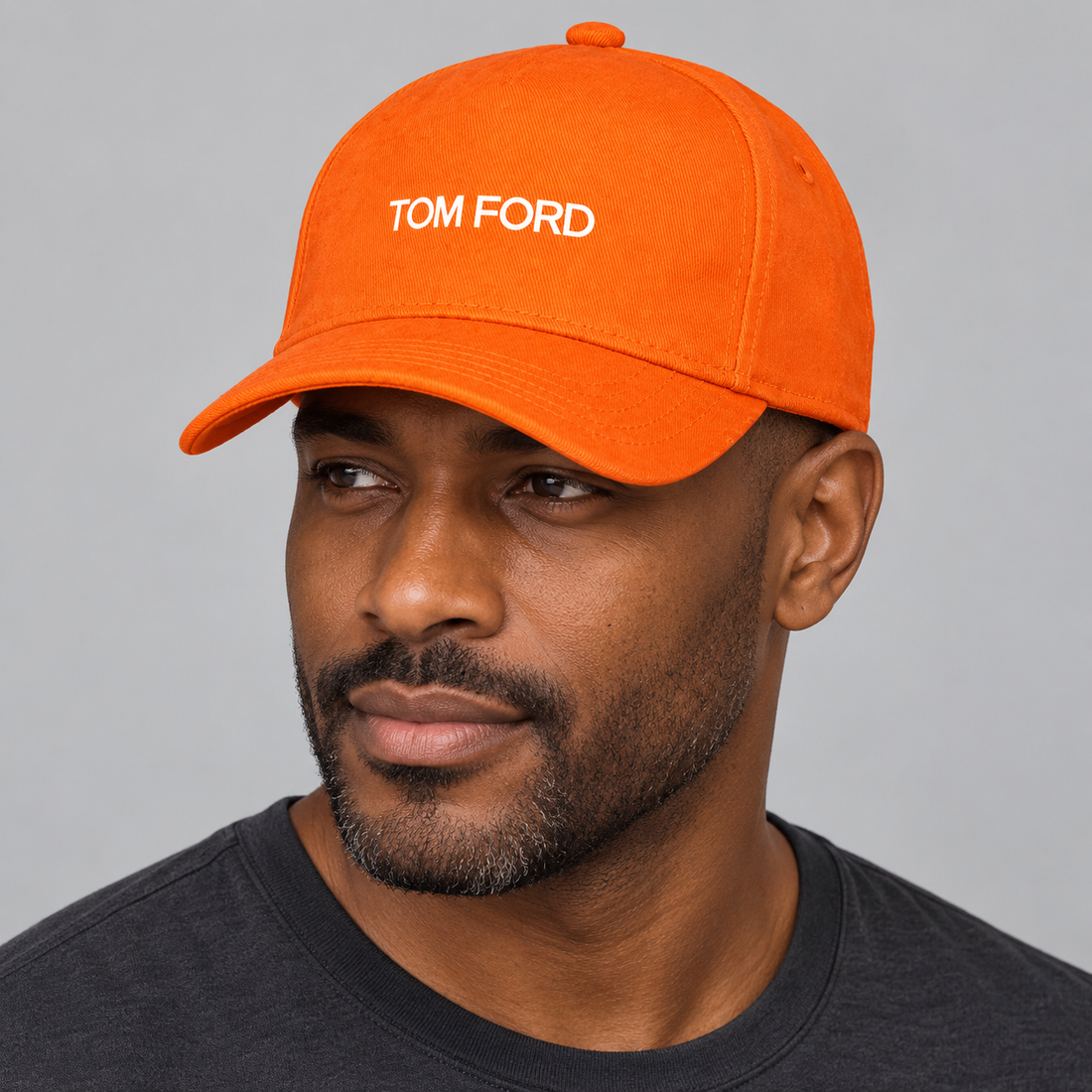 Tom Ford Dad Baseball Cap Hat | Color: Orange | View 5