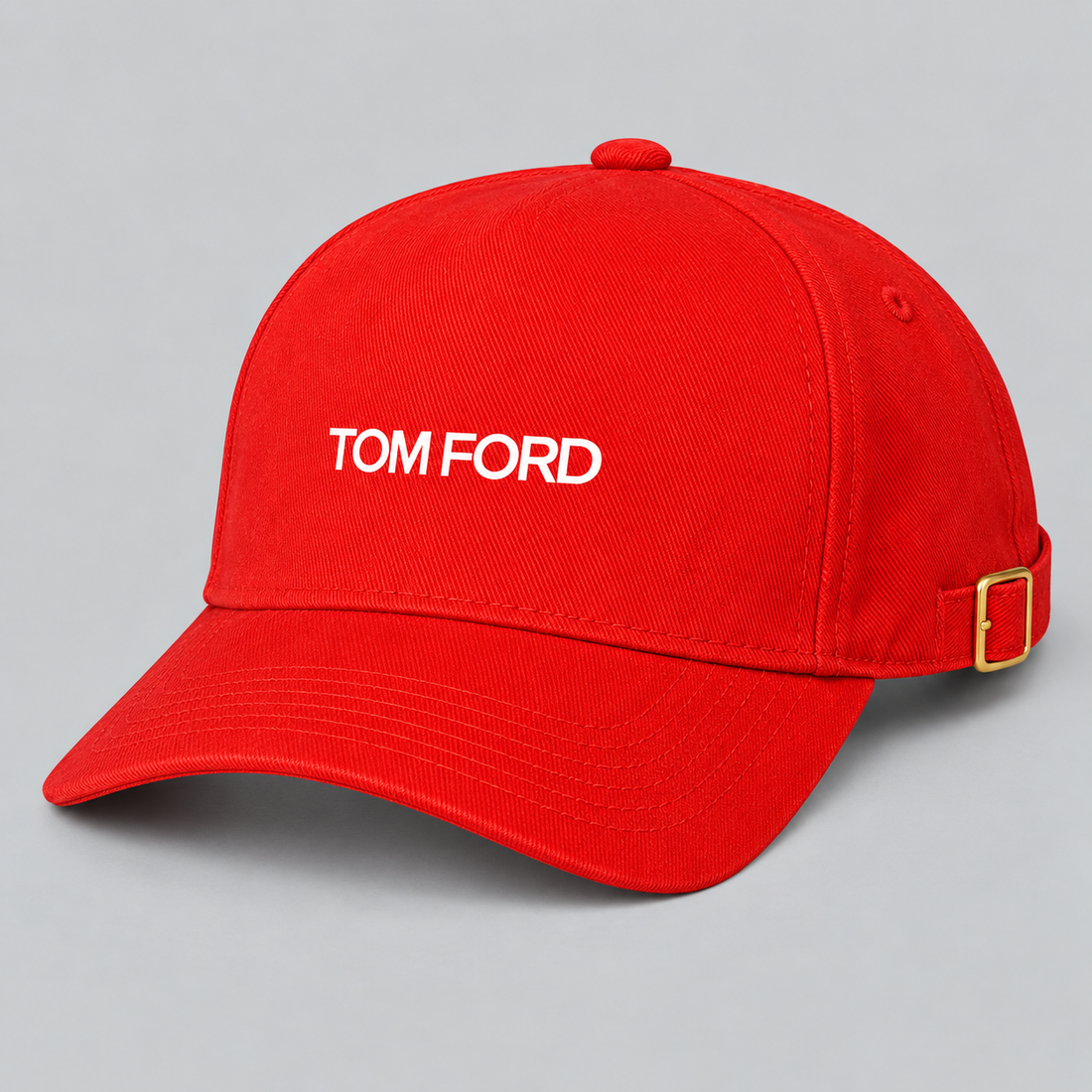 Tom Ford Dad Baseball Cap Hat | Color: Red | View 1