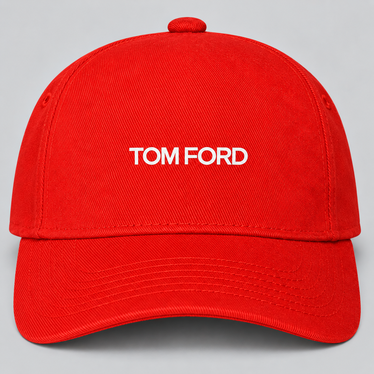 Tom Ford Dad Baseball Cap Hat | Color: Red | View 3