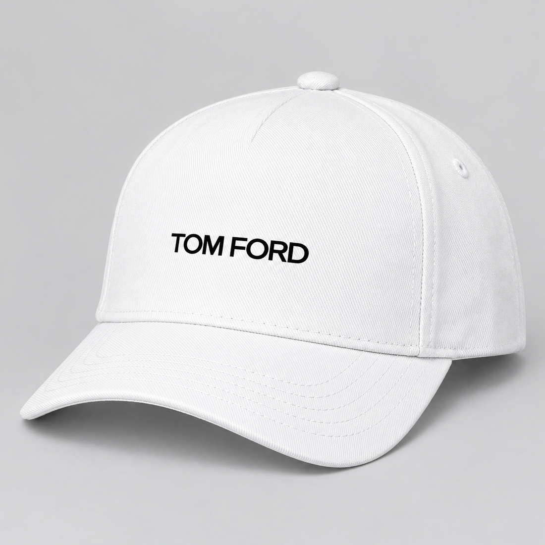 Tom Ford Dad Baseball Cap Hat | Color: White | View 1