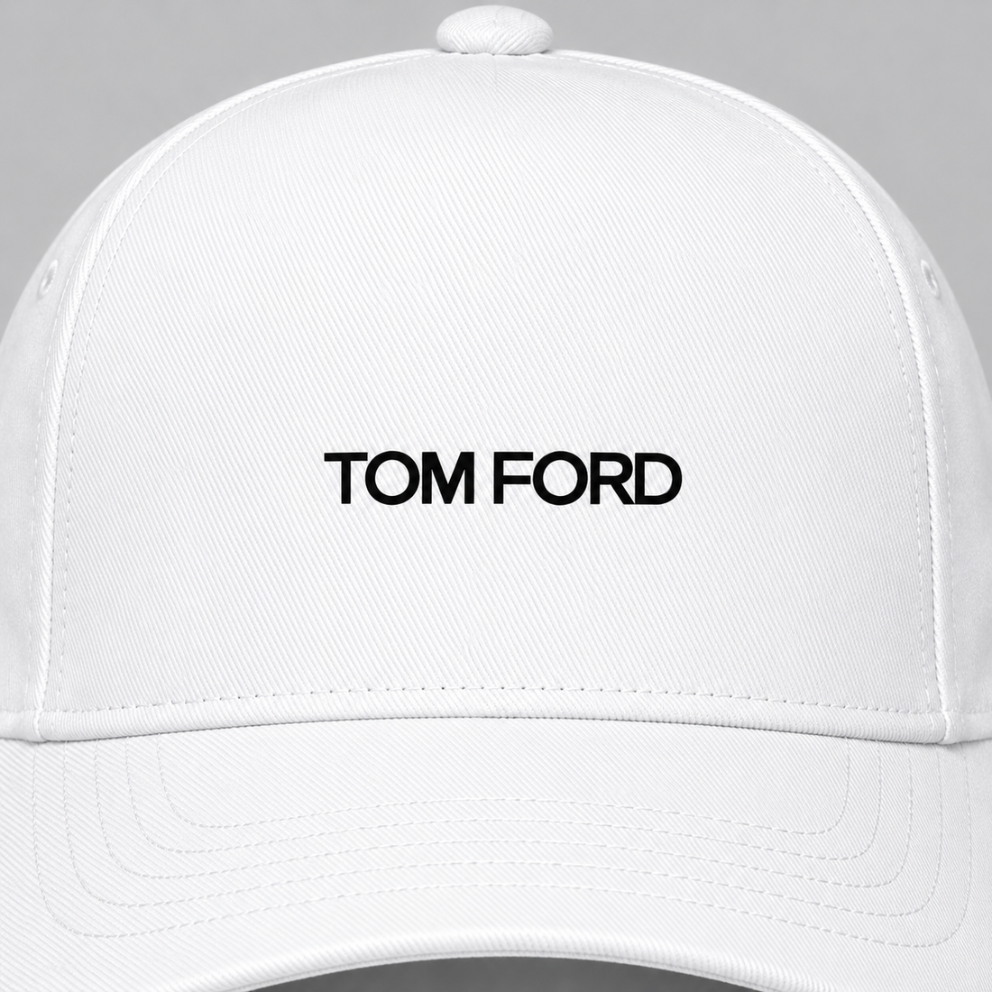 Tom Ford Dad Baseball Cap Hat | Color: White | View 3