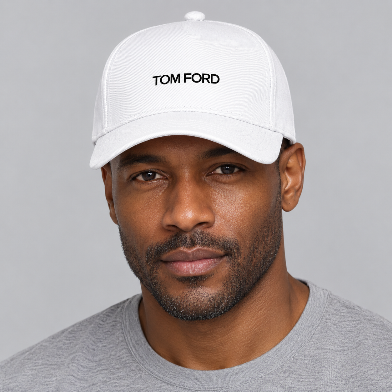 Tom Ford Dad Baseball Cap Hat | Color: White | View 5