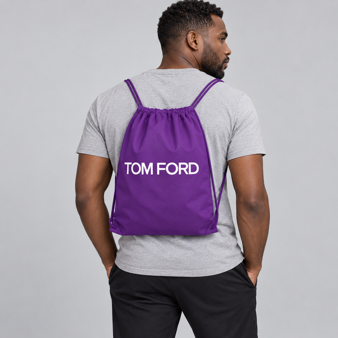 Tom Ford Drawstring Bag | Color: Purple | View 5