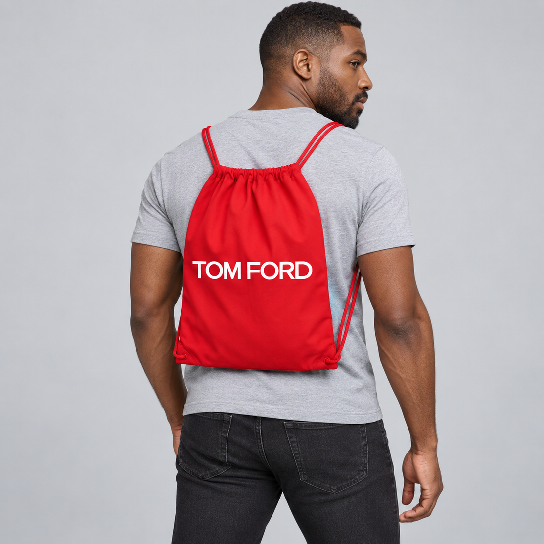 Tom Ford Drawstring Bag | Color: Red | View 5