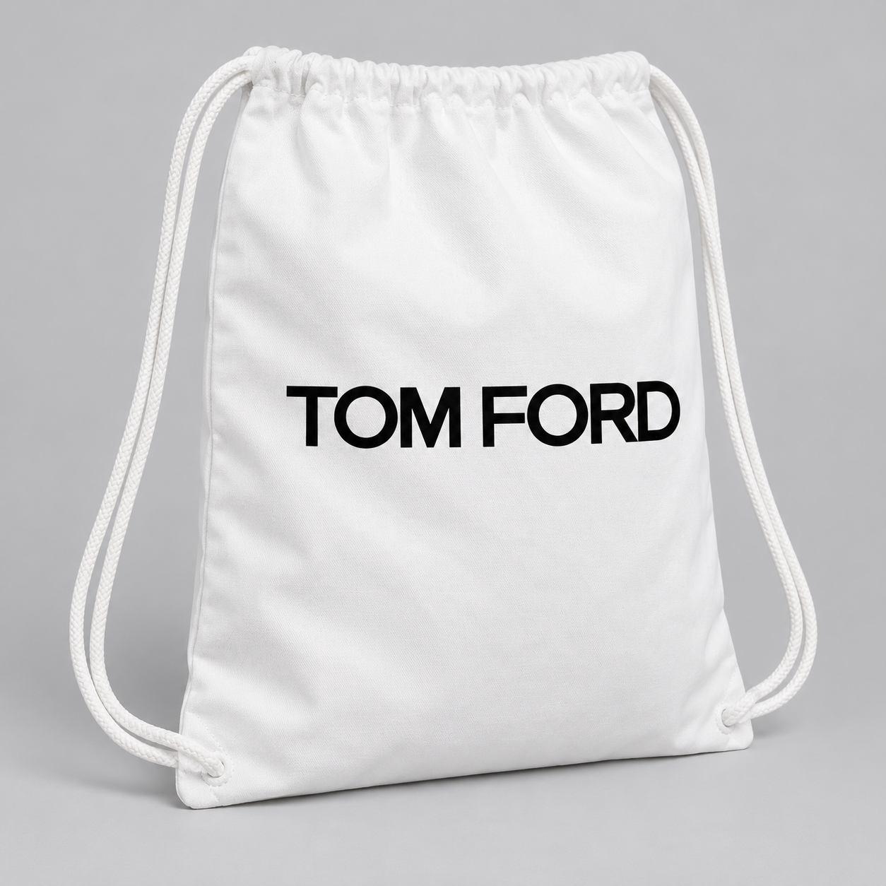 Tom Ford Drawstring Bag | Color: White | View 1