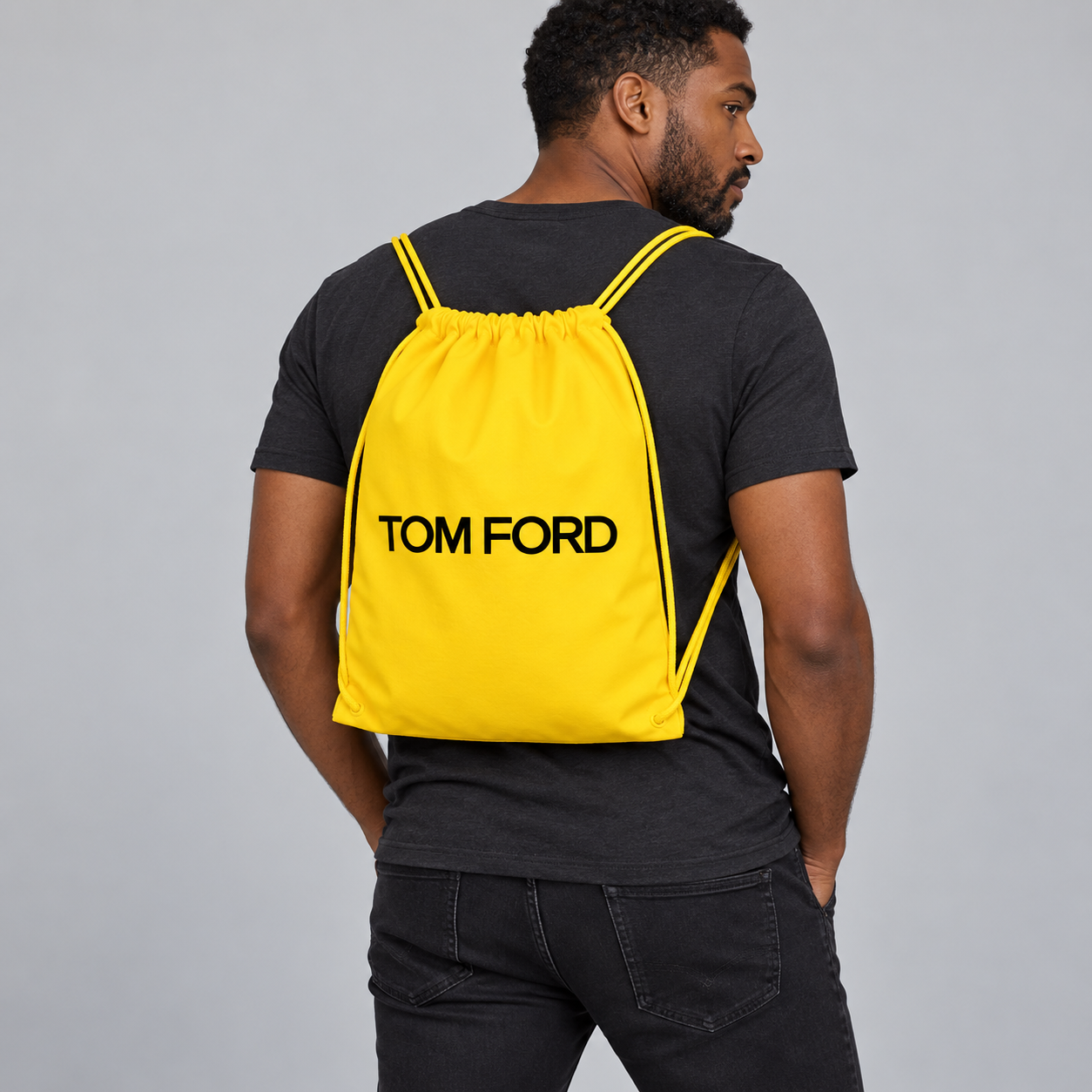 Tom Ford Drawstring Bag | Color: Yellow | View 5