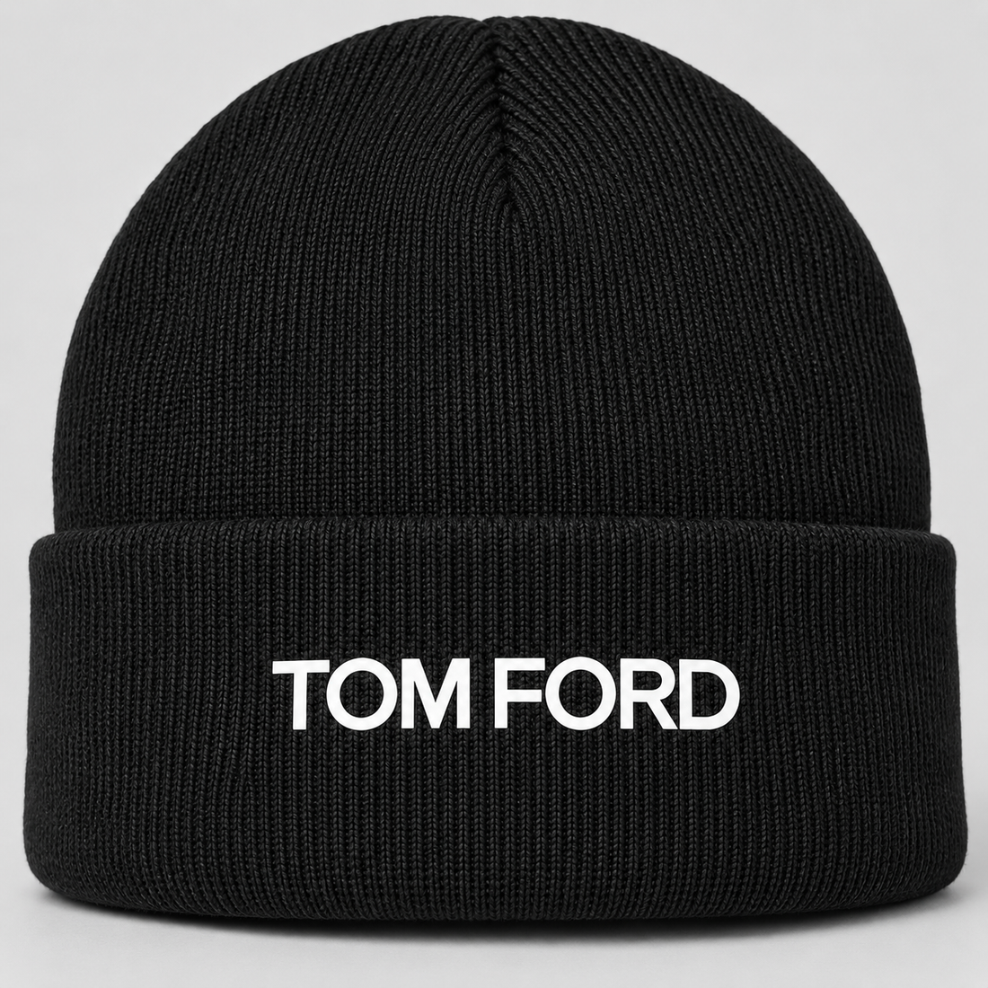 Tom Ford Cuffed Beanie Hat | Color: Black | View 3