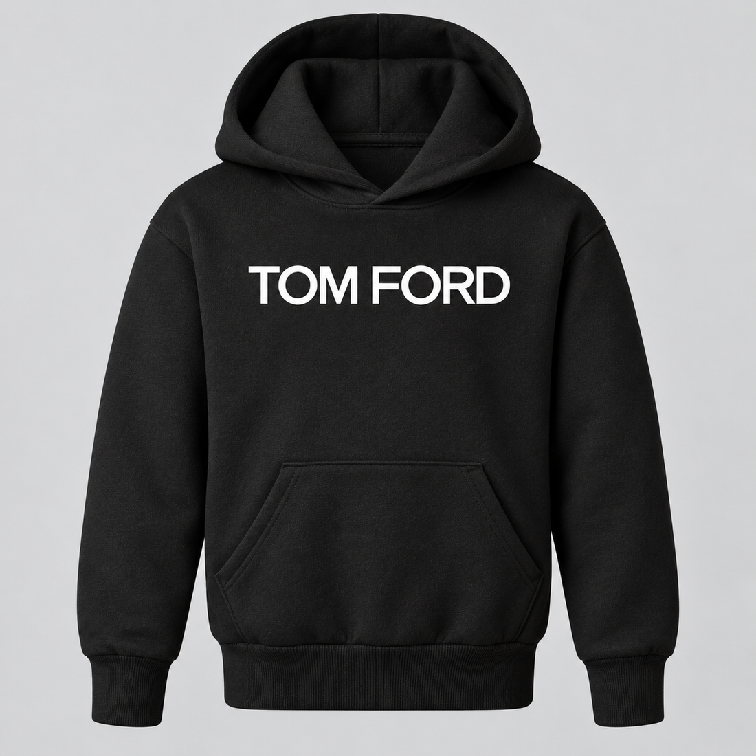 Youth Kids Tom Ford Pullover Hoodie | Color: Black | View 4