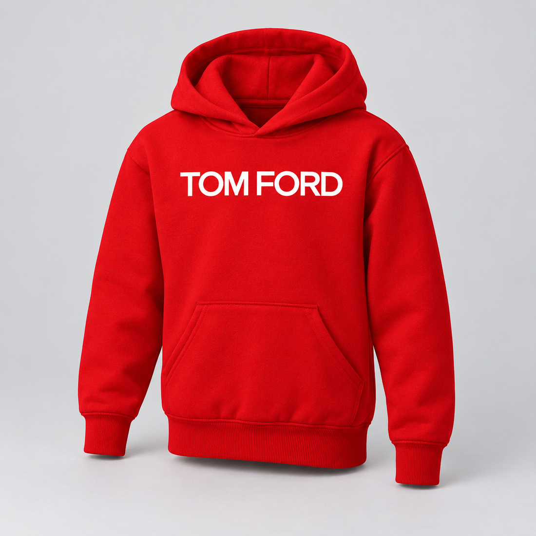 Youth Kids Tom Ford Pullover Hoodie | Color: Red | View 1