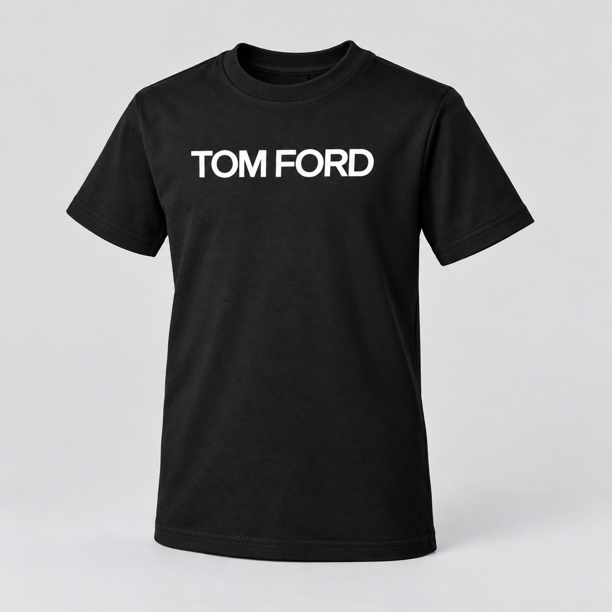 Youth Kids Tom Ford Cotton T-Shirt | Color: Black | View 1
