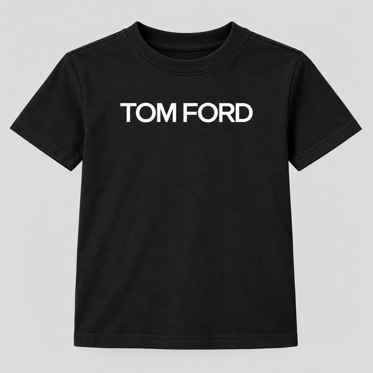 Youth Kids Tom Ford Cotton T-Shirt | Color: Black | View 4