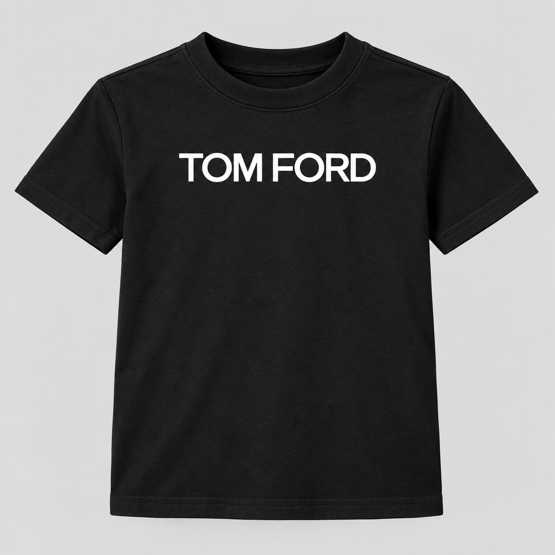 Youth Kids Tom Ford Cotton T-Shirt | Color: Black | View 4