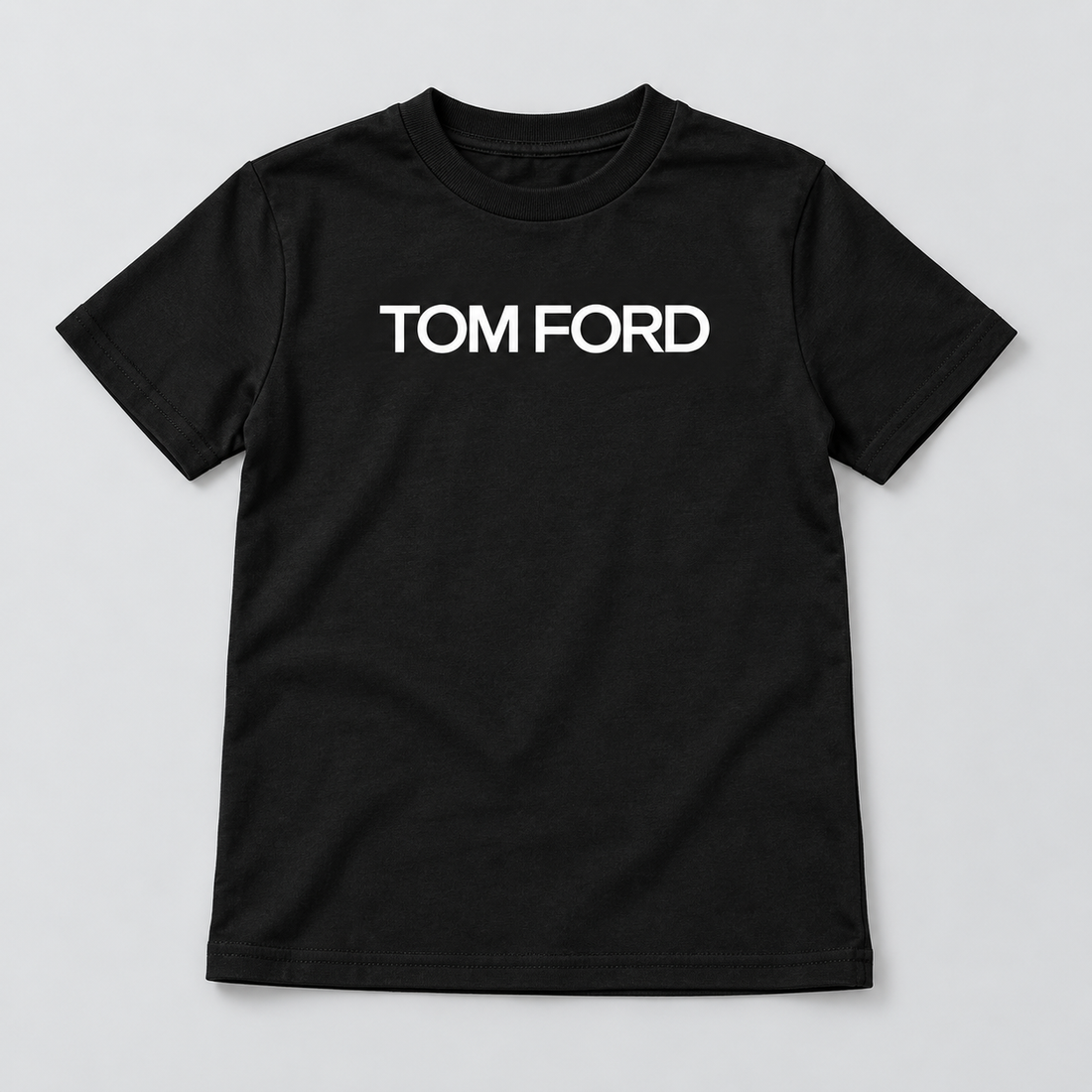 Youth Kids Tom Ford Cotton T-Shirt | Color: Black | View 5