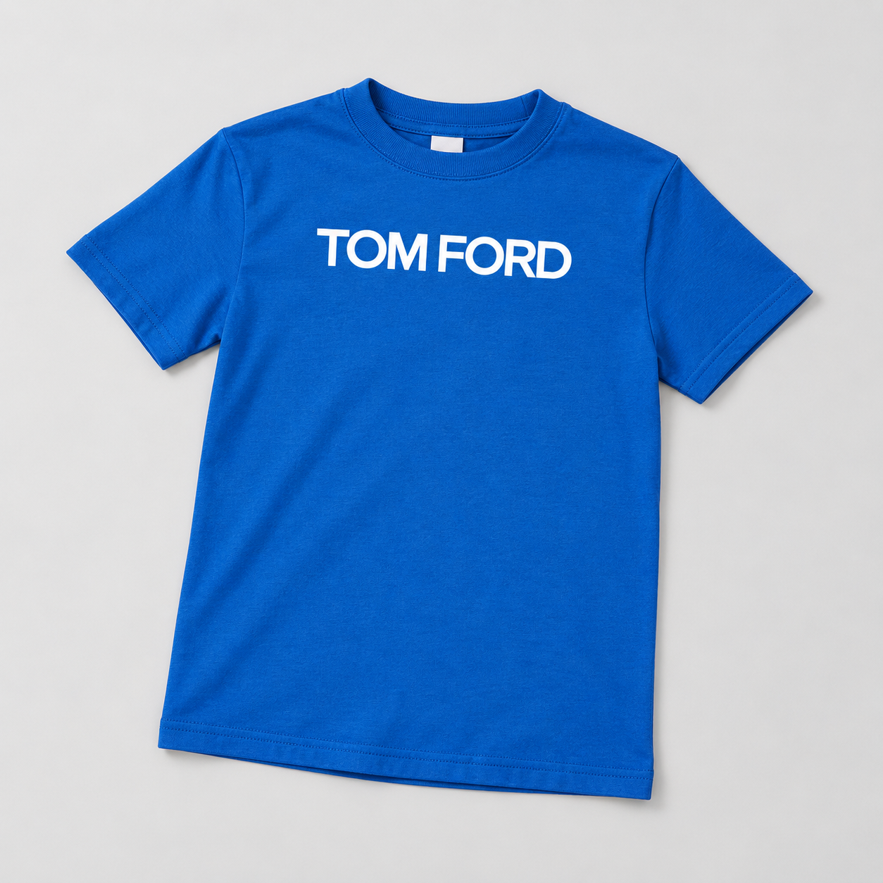Youth Kids Tom Ford Cotton T-Shirt | Color: Blue | View 5
