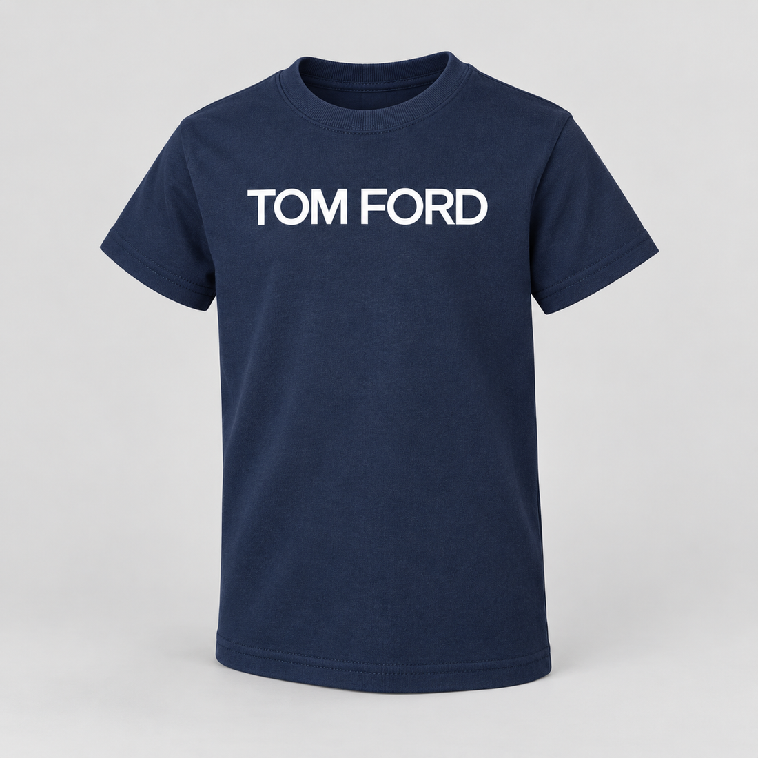 Youth Kids Tom Ford Cotton T-Shirt | Color: Navy | View 1