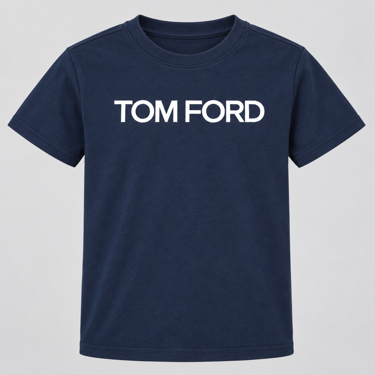 Youth Kids Tom Ford Cotton T-Shirt | Color: Navy | View 4