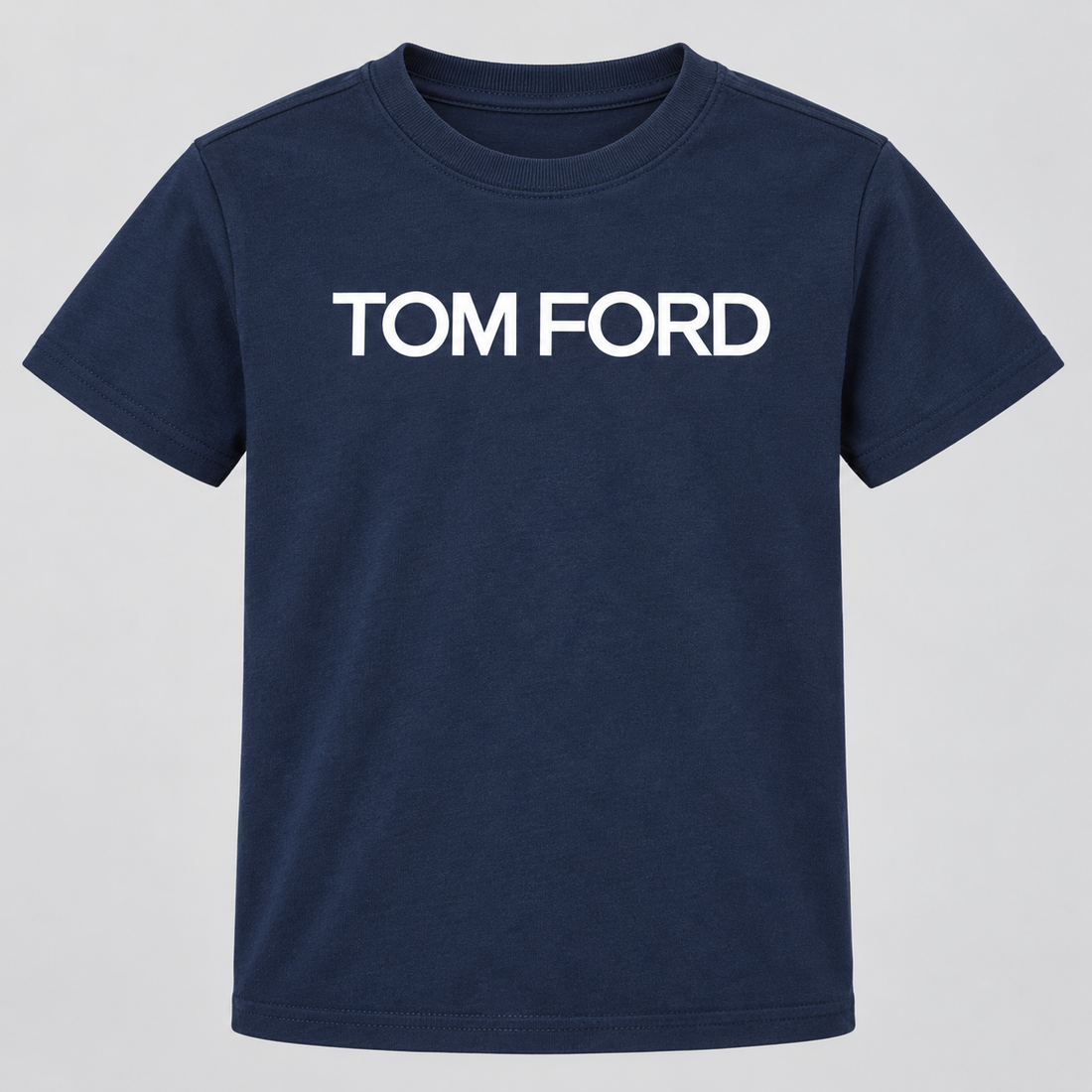 Youth Kids Tom Ford Cotton T-Shirt | Color: Navy | View 4