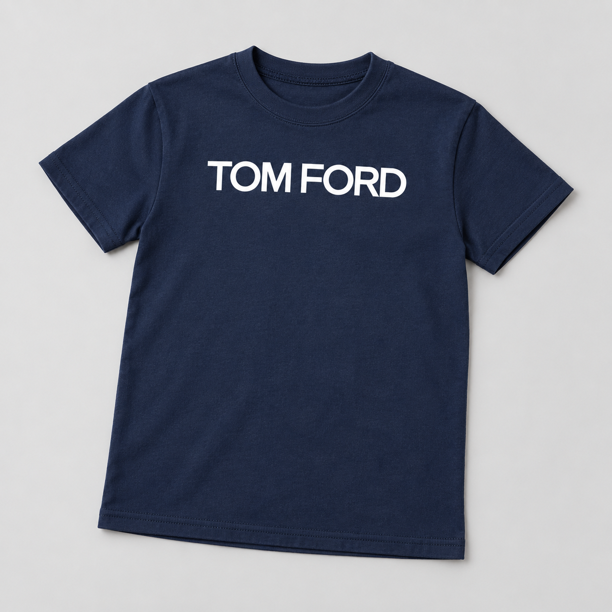 Youth Kids Tom Ford Cotton T-Shirt | Color: Navy | View 5
