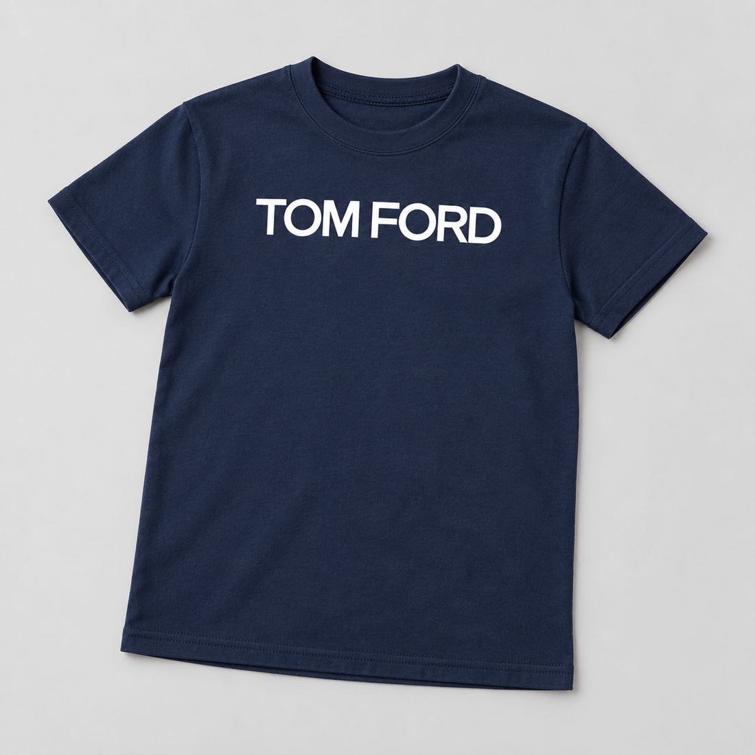 Youth Kids Tom Ford Cotton T-Shirt | Color: Navy | View 5