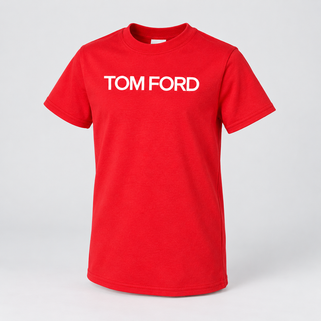 Youth Kids Tom Ford Cotton T-Shirt | Color: Red | View 1