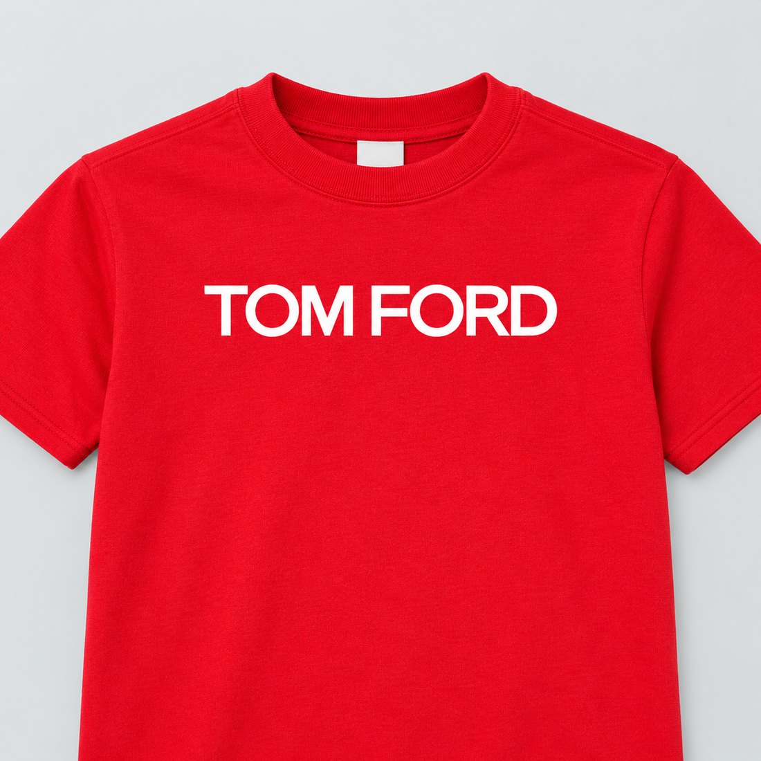 Youth Kids Tom Ford Cotton T-Shirt | Color: Red | View 4