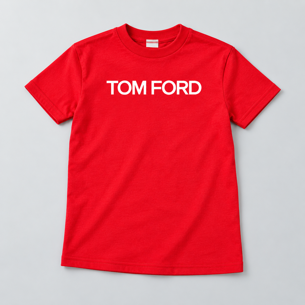 Youth Kids Tom Ford Cotton T-Shirt | Color: Red | View 5