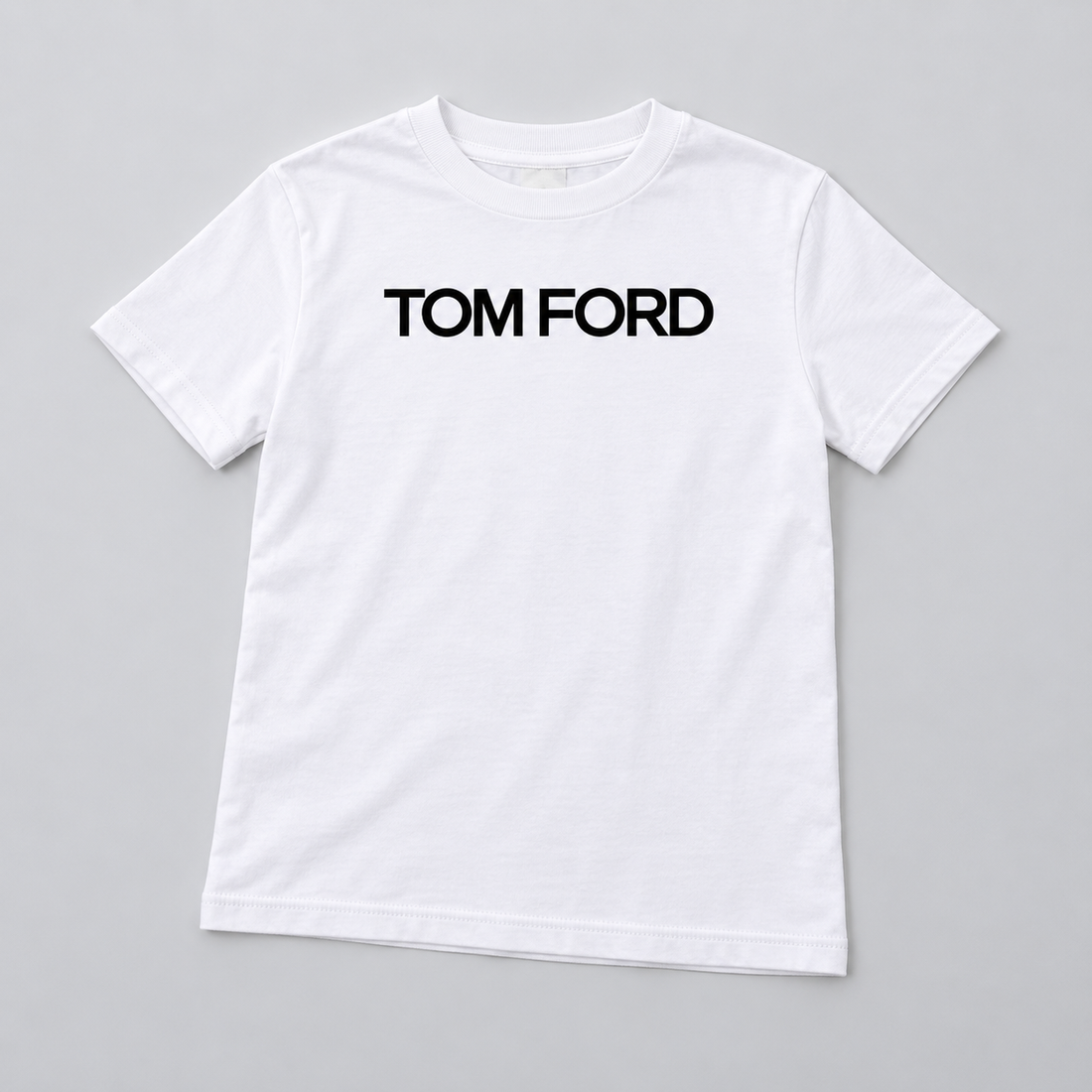 Youth Kids Tom Ford Cotton T-Shirt | Color: White | View 5
