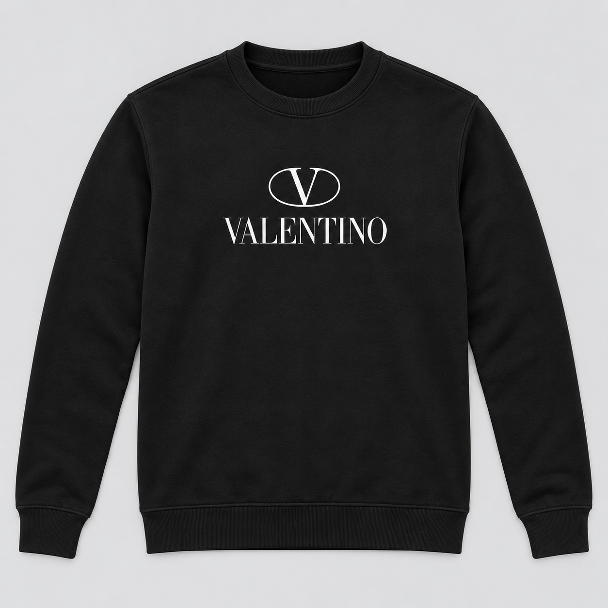 Men's Valentino Crewneck Sweatshirt | Color: Black | View 6