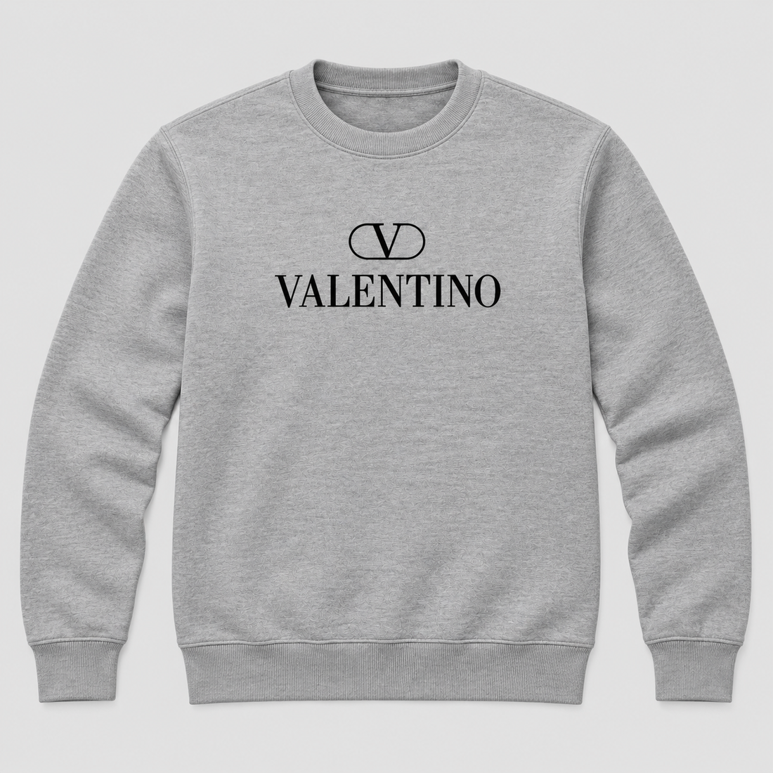 Men's Valentino Crewneck Sweatshirt | Color: Grey | View 6
