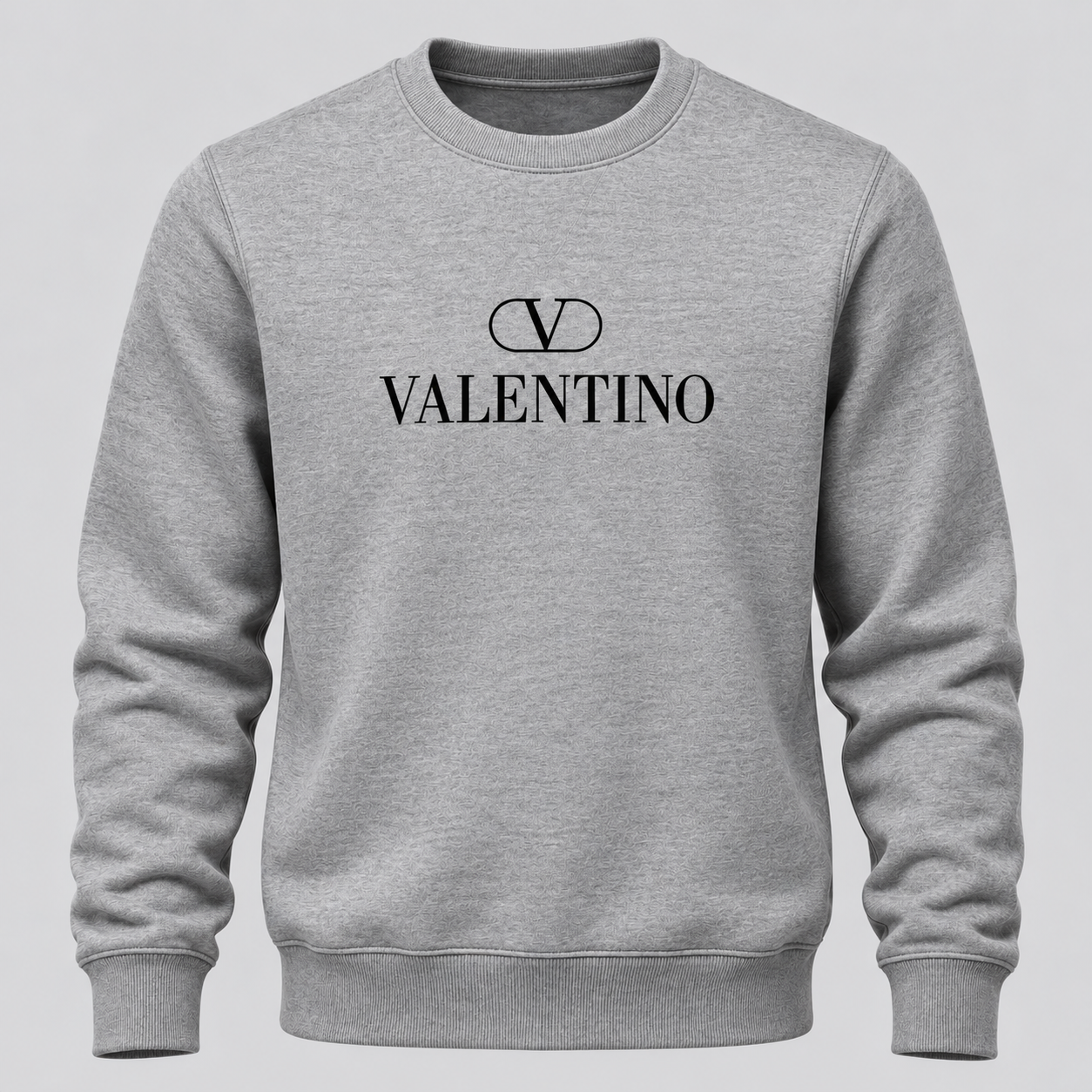 Men's Valentino Crewneck Sweatshirt | Color: Grey | View 7
