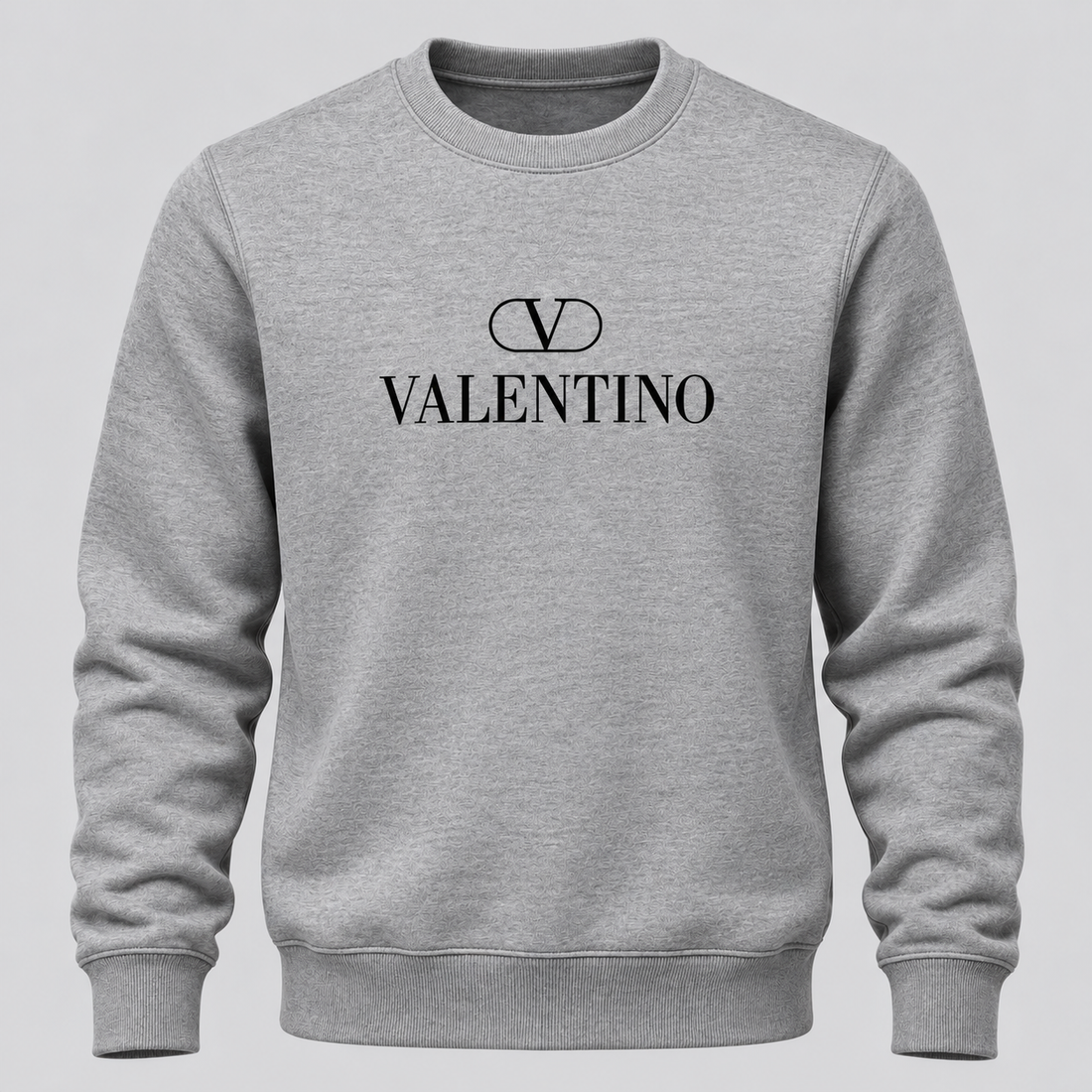 Men's Valentino Crewneck Sweatshirt | Color: Grey | View 7