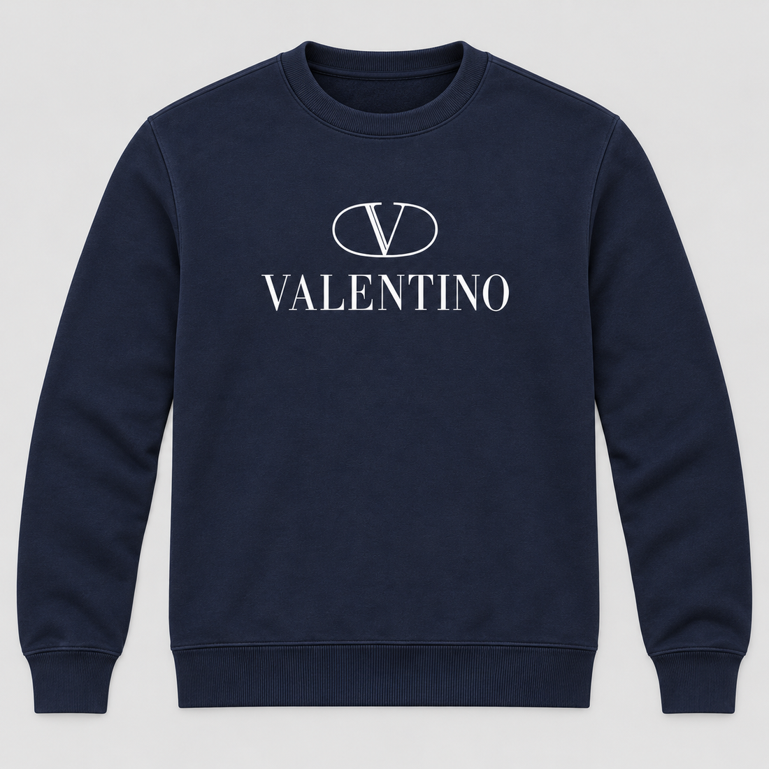 Men's Valentino Crewneck Sweatshirt | Color: Navy | View 6