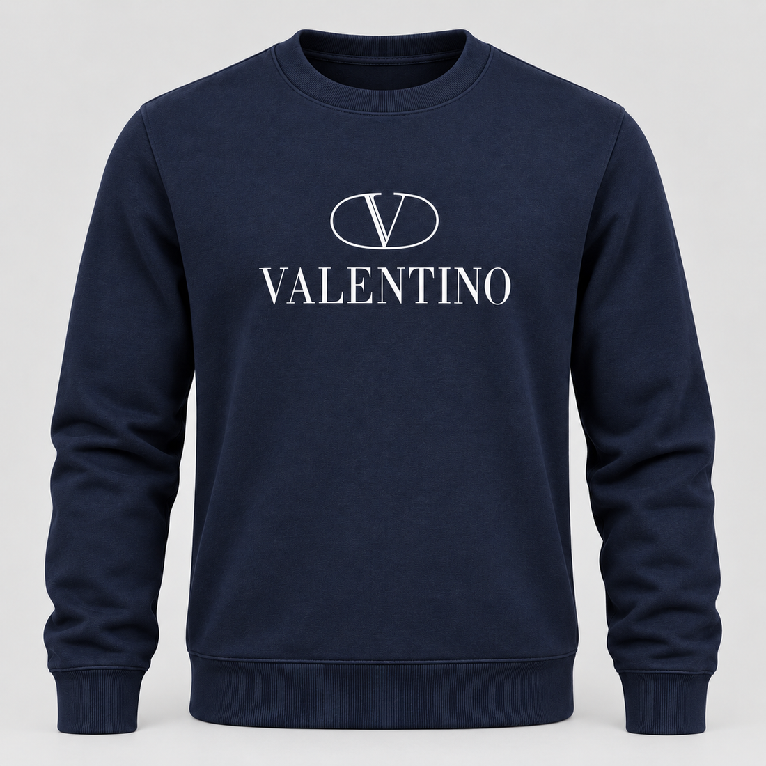 Men's Valentino Crewneck Sweatshirt | Color: Navy | View 7