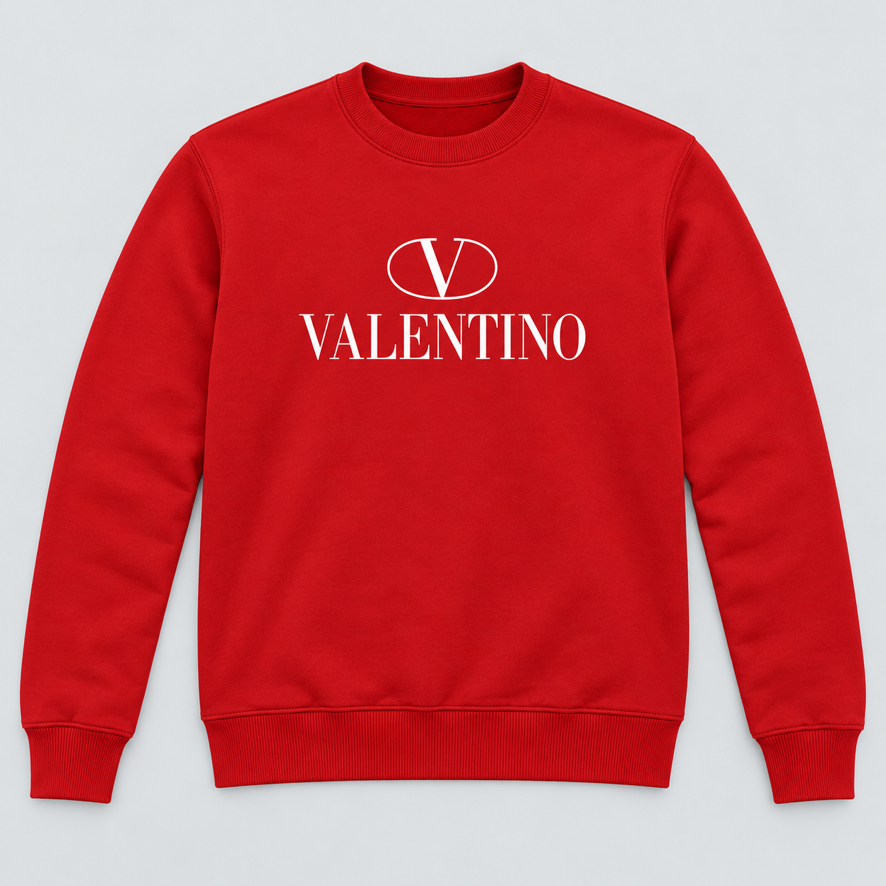 Men's Valentino Crewneck Sweatshirt | Color: Red | View 6