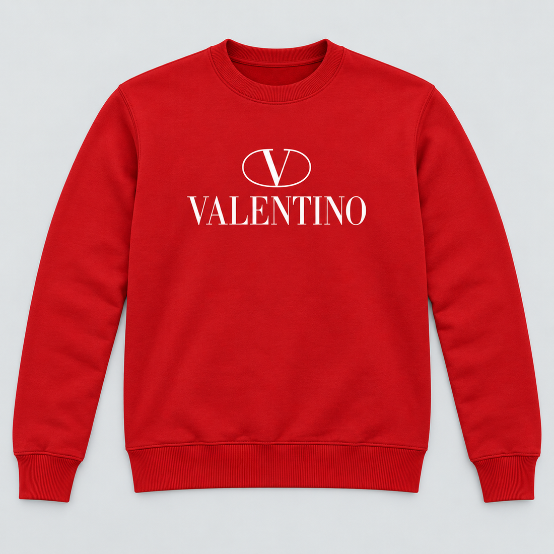 Men's Valentino Crewneck Sweatshirt | Color: Red | View 6