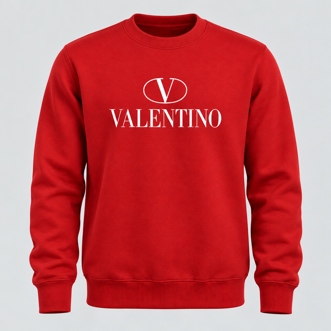 Men's Valentino Crewneck Sweatshirt | Color: Red | View 7