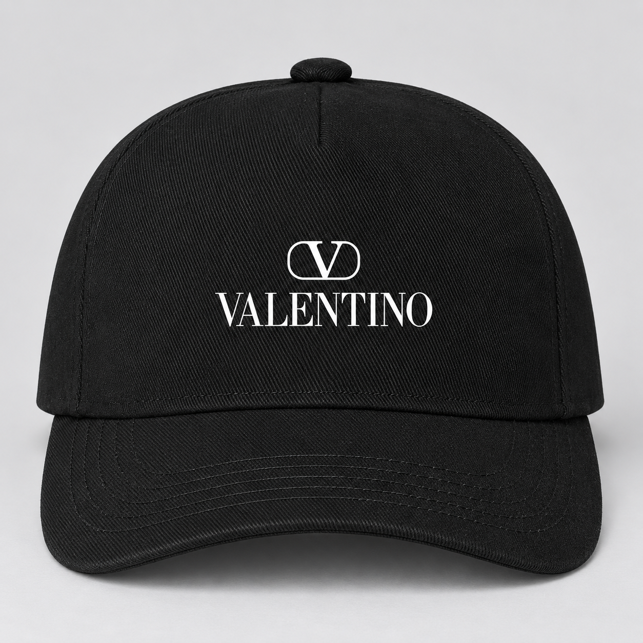 Valentino Dad Baseball Cap Hat | Color: Black | View 4